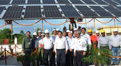 SAIL’s first on-grid solar tree at Mills Administrative Building