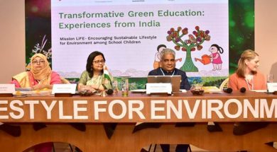 Union Minister of Environment Forest and Climate Change participates in a session on